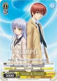 Kanade & Otonashi - Angel Beats! Re:Edit - Weiss Schwarz card