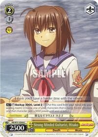 Strong Minded Guitarist, Hisako - Angel Beats! Re:Edit - Weiss Schwarz card
