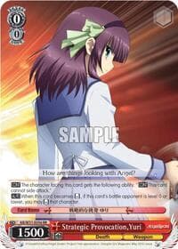 Strategic Provocation, Yuri - Angel Beats! Re:Edit - Weiss Schwarz card