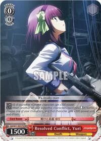 Resolved Conflict, Yuri (RRR) - Angel Beats! Re:Edit - Weiss Schwarz card