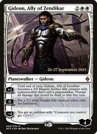 Gideon, Ally of Zendikar - Prerelease Cards - Magic: The Gathering card