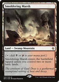 Smoldering Marsh - Prerelease Cards - Magic: The Gathering card
