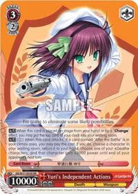 Yuri's Independent Actions - Angel Beats! Re:Edit - Weiss Schwarz card