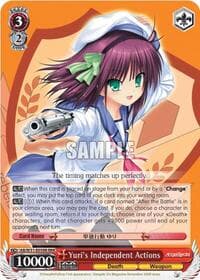 Yuri's Independent Actions (RRR) - Angel Beats! Re:Edit - Weiss Schwarz card