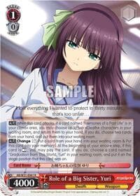 Role of a Big Sister, Yuri - Angel Beats! Re:Edit - Weiss Schwarz card