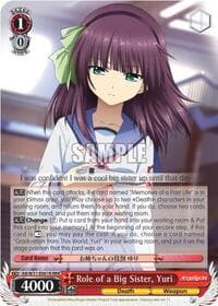 Role of a Big Sister, Yuri (RRR) - Angel Beats! Re:Edit - Weiss Schwarz card