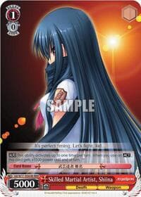 Skilled Martial Artist, Shiina (RRR) - Angel Beats! Re:Edit - Weiss Schwarz card