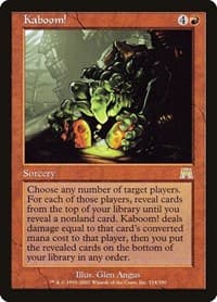 Kaboom! - Onslaught - Magic: The Gathering card
