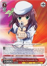 Yuri Defying an Unreasonable Fate (RRR) - Angel Beats! Re:Edit - Weiss Schwarz card