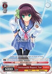 Unreasonable Request, Yuri - Angel Beats! Re:Edit - Weiss Schwarz card
