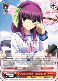 Graduation from This World, Yuri - Angel Beats! Re:Edit - Weiss Schwarz card