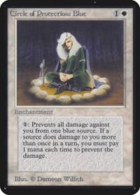 Circle of Protection: Blue - Alpha Edition - Magic: The Gathering card