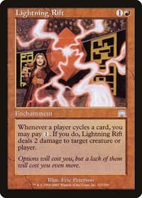Lightning Rift - Onslaught - Magic: The Gathering card
