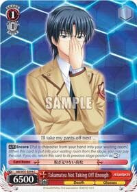 Takamatsu Not Taking Off Enough - Angel Beats! Re:Edit - Weiss Schwarz card
