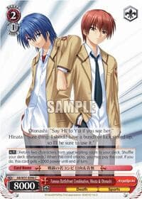 Famous Battlefront Combination, Hinata & Otonashi - Angel Beats! Re:Edit - Weiss Schwarz card