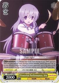 Powerful Performance, Irie (RRR) - Angel Beats! Re:Edit - Weiss Schwarz card