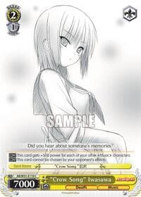 "Crow Song" Iwasawa - Angel Beats! Re:Edit - Weiss Schwarz card