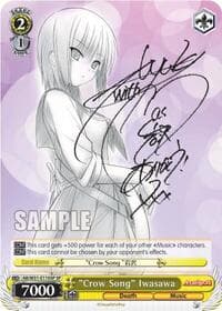 "Crow Song" Iwasawa (SP) - Angel Beats! Re:Edit - Weiss Schwarz card