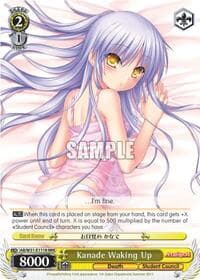 Kanade Waking Up (RRR) - Angel Beats! Re:Edit - Weiss Schwarz card