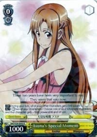 Asuna's Special Moment - Sword Art Online Vol.2 - Weiss Schwarz card