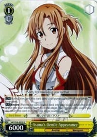 Asuna's Gentle Appearance - Sword Art Online Vol.2 - Weiss Schwarz card