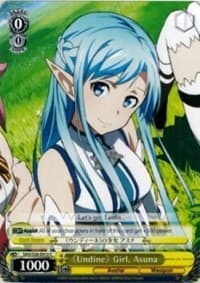 Undine Girl, Asuna - Sword Art Online Vol.2 - Weiss Schwarz card