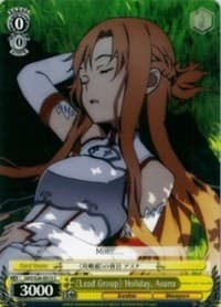 Lead Group Holiday, Asuna - Sword Art Online Vol.2 - Weiss Schwarz card