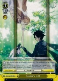 Asuna's Gift - Sword Art Online Vol.2 - Weiss Schwarz card