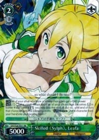 Skilled Sylph, Leafa - Sword Art Online Vol.2 - Weiss Schwarz card