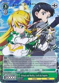 Virtual and Reality, Leafa & Suguha (SP) - Sword Art Online Vol.2 - Weiss Schwarz card