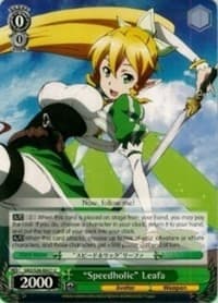 "Speedholic" Leafa - Sword Art Online Vol.2 - Weiss Schwarz card