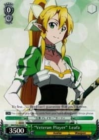 "Veteran Player" Leafa - Sword Art Online Vol.2 - Weiss Schwarz card