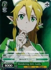 Wondering Girl, Leafa - Sword Art Online Vol.2 - Weiss Schwarz card