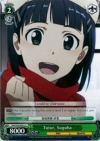 Tutor, Suguha - Sword Art Online Vol.2 - Weiss Schwarz card