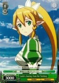 Leafa's Journey from Her Territory - Sword Art Online Vol.2 - Weiss Schwarz card