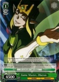 Game Master, Oberon - Sword Art Online Vol.2 - Weiss Schwarz card