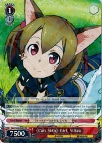 Cait Sith Girl, Silica - Sword Art Online Vol.2 - Weiss Schwarz card