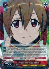 Silica's Relieved Smile - Sword Art Online Vol.2 - Weiss Schwarz card