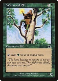 Wirewood Elf - Onslaught - Magic: The Gathering card