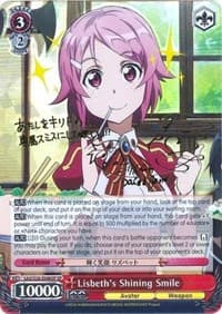 Lisbeth's Shining Smile (SP) - Sword Art Online Vol.2 - Weiss Schwarz card