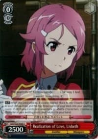 Realization of Love, Lisbeth - Sword Art Online Vol.2 - Weiss Schwarz card
