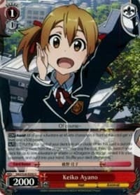 Keiko Ayano - Sword Art Online Vol.2 - Weiss Schwarz card