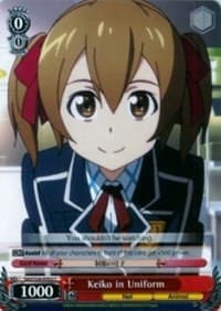 Keiko in Uniform - Sword Art Online Vol.2 - Weiss Schwarz card