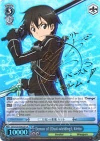 Demon of Dual-wielding, Kirito (SP) - Sword Art Online Vol.2 - Weiss Schwarz card