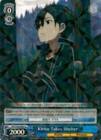 Kirito Takes Shelter - Sword Art Online Vol.2 - Weiss Schwarz card