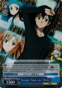 Kazuto Takes on ALO (RRR) - Sword Art Online Vol.2 - Weiss Schwarz card
