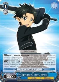 Spriggan Boy, Kirito (SR) - Sword Art Online Vol.2 - Weiss Schwarz card