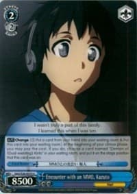 Encounter with an MMO, Kazuto - Sword Art Online Vol.2 - Weiss Schwarz card