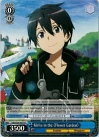 Kirito in the Flower Garden - Sword Art Online Vol.2 - Weiss Schwarz card