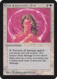 Circle of Protection: Red - Alpha Edition - Magic: The Gathering card